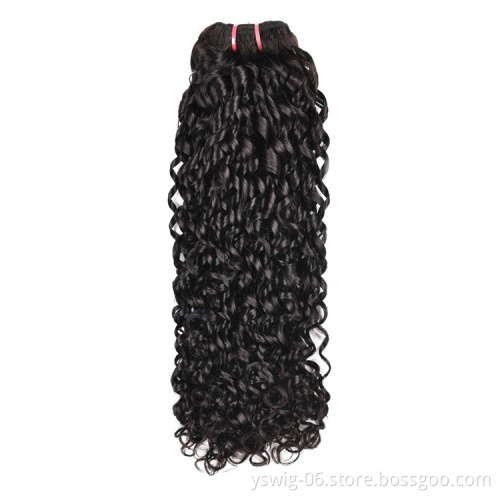 Wholesale Virgin Pixie Curls Double Drawn Pixie Curls Human Hair,  Peruvian Hair Bundles With Closure Grade 12A Pixel Curly Hair